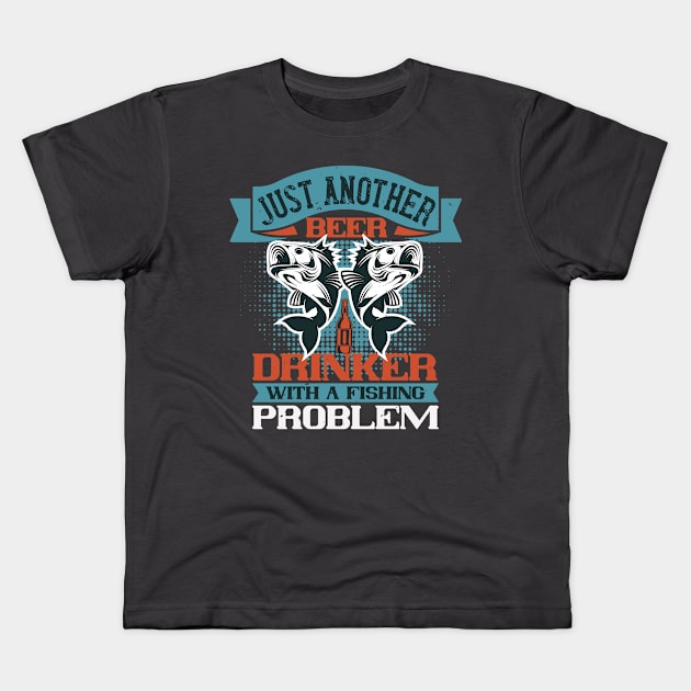 Fishing Problems Kids T-Shirt by This n' That